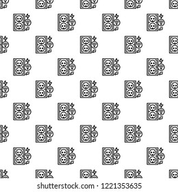 Electrical outlet pattern seamless repeat background for any web design
