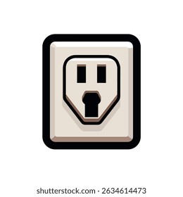 Electrical outlet presents power connection equipment indoors