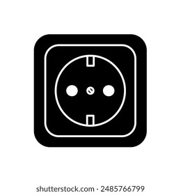 Electrical outlet vector icon , symbol	