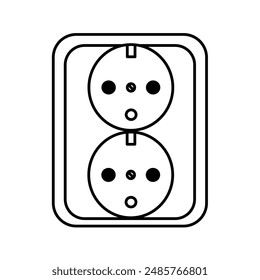 Steckdosen-Vektorgrafik Symbol , Symbol	
