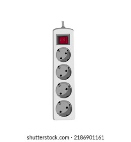 Electrical outlet for a white background electrical link