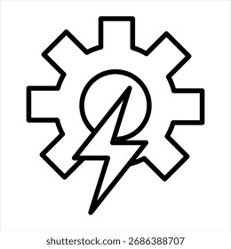 Electrical Outline Icon Illustration Vector