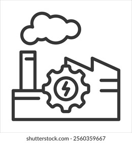Electrical Outline Icon Vector Illustration