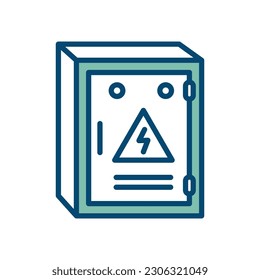 electrical panel icon vector design template in white background
