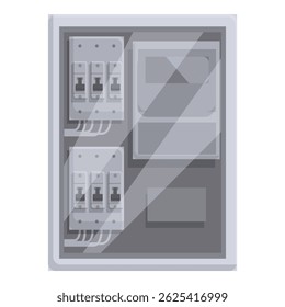 Electrical panel managing the power supply of a house or industrial building