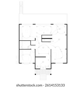 electrical plan of a villa building