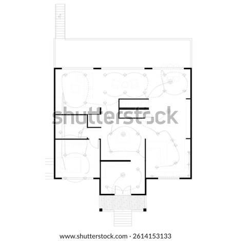 electrical plan of a villa building