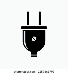 Electrical Plug Icon. Electric Connector Symbol.