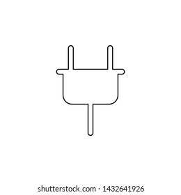 electrical plug icon. Element of web for mobile concept and web apps icon. Outline, thin line icon for website design and development, app development