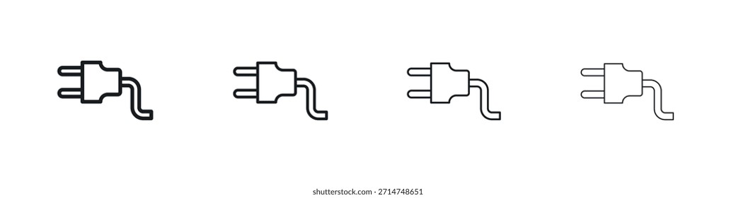 Electrical plug icon Eps10. icons graphic design