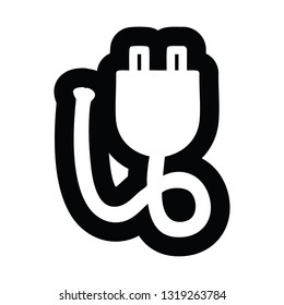 símbolo de icono de enchufe eléctrico