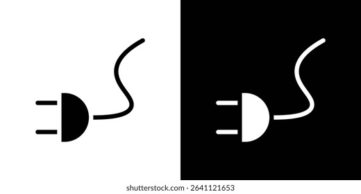 Electrical plug icon symbols. Vector illustration.