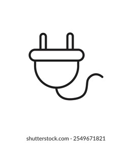 Electrical plug icon web design in vector