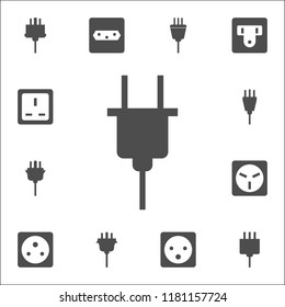 electrical plug icon. web icons universal set for web and mobile