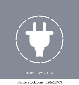 electrical plug vector icon