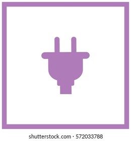 electrical plug vector icon