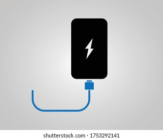 diseño de iconos de vectores de banco de energía eléctrica 