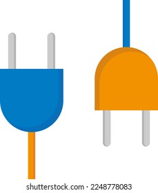 Kabel für elektrische Stromstecker. Elektrische Steckdose für elektronische Geräte. Stecken.