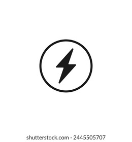 Electrical power icon or Electrical power symbol vector isolated. Best Electrical power icon for mobile apps, websites, business design element, print design and more.
