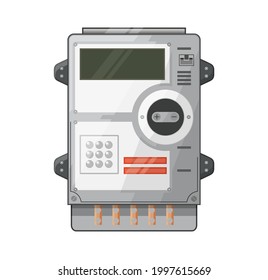 Electrical Power Meter - Stock Illustration as EPS 10 File