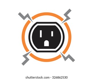 electrical power voltage electronic socket electric plugs vector image