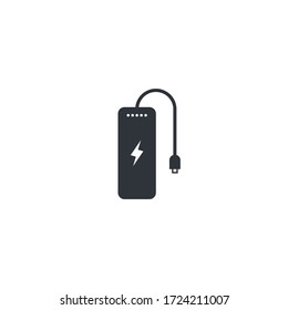diseño de iconos vectoriales eléctricos Powerbank 