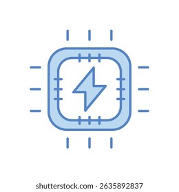 Electrical Process Icon vector stock illustration