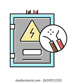 electrical repair color icon vector. electrical repair sign. isolated symbol illustration