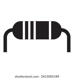 Diseño de ilustraciones vectoriales de iconos de resistencia eléctrica