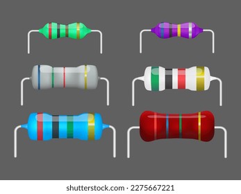 Electrical resistor isolated on a gray background. Filled flat sign for mobile concept and web design. Symbol, logo illustration. Vector graphics.