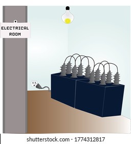 An electrical room is a room or space in a building dedicated to electrical equipment