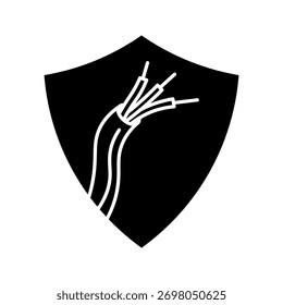  Icono de seguridad eléctrica Icono de Vector Diseño