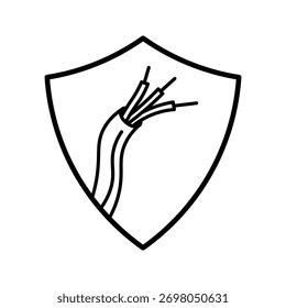  electrical safety icon vector icon design