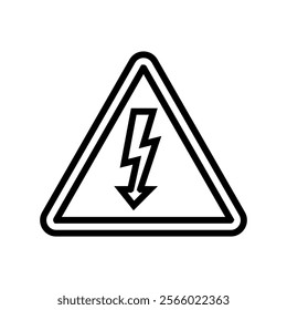 electrical safety injury prevention line icon vector. electrical safety injury prevention sign. isolated contour symbol black illustration