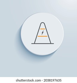 Electrical Safety Outage Icon Vector Design