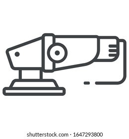 Electrical sander icon on white background