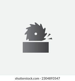Electrical Saw Wheel Construction Icon Symbol Illustration Vector