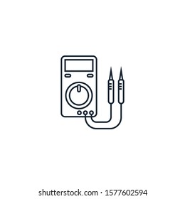 Electrical service creative icon. line illustration. From Services icons collection. Isolated Electrical service sign on white background