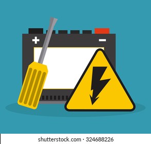 electrical service design, vector illustration eps10 graphic 