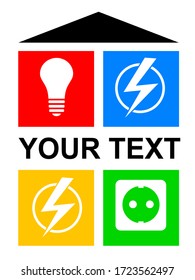 electrical service graphic in vector quality