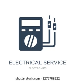 electrical service icon vector on white background, electrical service trendy filled icons from Electronics collection, electrical service vector illustration