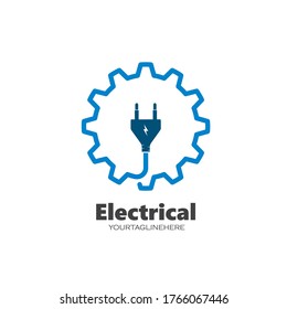 electrical service and installation logo icon vector design
