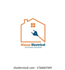 electrical service and installation logo icon vector design