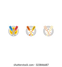 Electrical service logo set