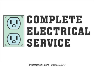 Electrical Service Logo Vector Illustration. 