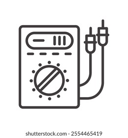 Electrical Service thin liner icon vector.
