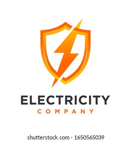 diseño del logotipo industrial de los escudos eléctricos
