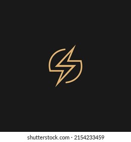 Electrical sign with the letter, Electricity Logo, electric logo and icon Vector design Template.Lightning Icon in Vector. Lightning Logo
