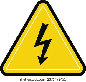 Ilustración de iconos del vector de signos eléctricos