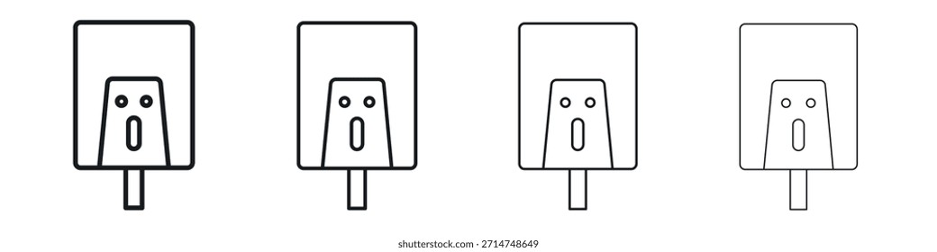 Icono de caja de jabón eléctrico Eps10. iconos Diseño gráfico